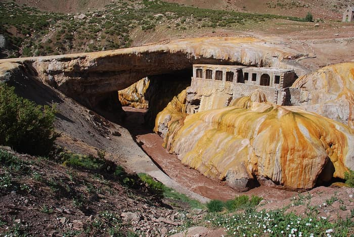 Weitere Ansicht von Puente del Inca, nahe Uspallata