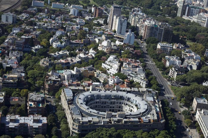 Blick auf das Barrio Parque in Palermo Chico