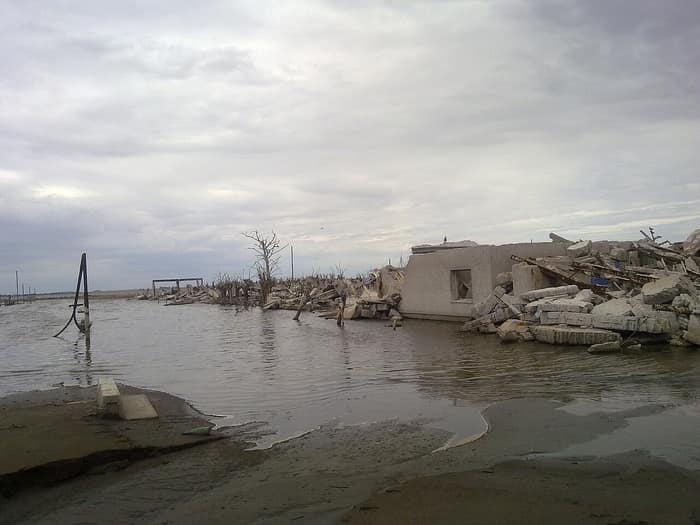Panorama des verlassenen Ortes Villa Epecuén