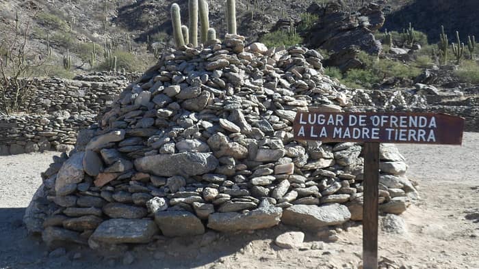 Apacheta nas ruínas de Quilmes
