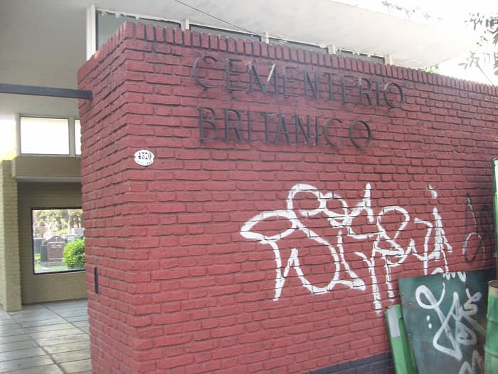 Vista del Cementerio Británico de Buenos Aires, en Chacarita