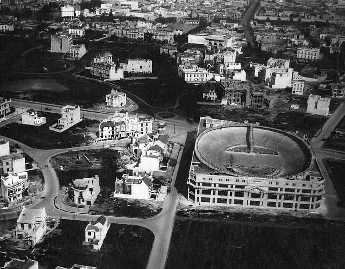 Luftaufnahme des Chrysler-Gebäudes im Jahr 1929