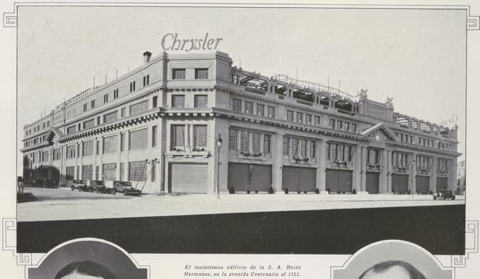 Das Gebäude von Resta Hermanos im Jahr 1928, heute Palacio Alcorta