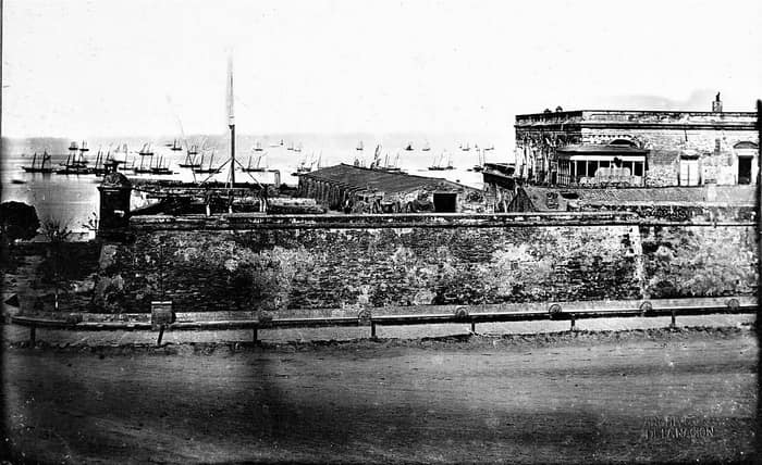 Daguerreotypie des Fuerte de Buenos Aires, um 1852-1854